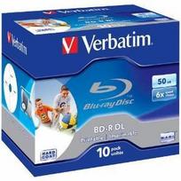 blu ray bd - BluRay BD-R DL Verbatim [ jewel case 10 | 50GB | 6x| printable ] - 2 nuotrauka