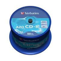 cd r - CD-R Verbatim [ cake box 50 | 700MB | 52x | Crystal | DataLife+ AZO ] - 2 nuotrauka