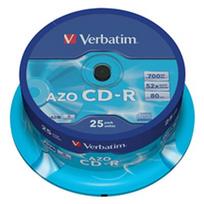 verbatim cd - CD-R Verbatim [ cake box 25 | 700MB | 52x | Crystal | DataLife+ AZO ] - 3 nuotrauka