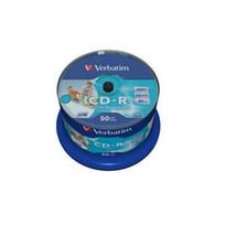 cd r - CD-R Verbatim [ cake box 50 | 700MB | 52x |spausdinimui Wide | DataLife+ AZO ] - 3 nuotrauka