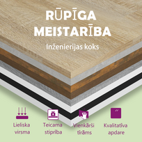 mobellex - Spintelė knygoms/kambario pertvara, ąžuolo, 40x30x198cm - 2 nuotrauka