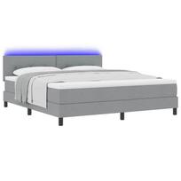 lovos dvigules 200 180 - vidaXL Dvigulė lova su čiužiniu ir LED apšvietimu, šviesiai pilka (Light Grey), 180x200 cm - 12 nuotrauka