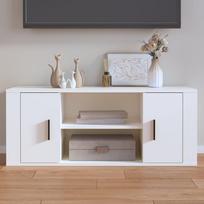 Naktinis staliukas VLX 3082765 2 pcs, baltas, 100x35x40 cm