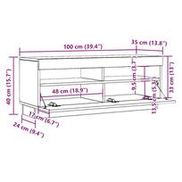 medienos naktinis staliukas - Naktinis staliukas VLX 3082765 2 pcs, baltas, 100x35x40 cm - 3 nuotrauka