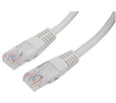 5e rj 45 - Goobay 68352 CAT 5e patch cable, U/UTP, pilkas, 15m - 1 nuotrauka