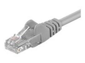 5e rj 45 - Goobay 68352 CAT 5e patch cable, U/UTP, pilkas, 15m - 2 nuotrauka