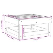 masyvo lauko suolai - Suoliukas VLX Footstool 806577, ruda/medžio, 635 cm x 635 cm x 285 cm - 2 nuotrauka