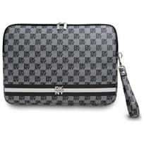 laptop dekl - DKNY Sleeve Checkered Pattern Printed Stripes 14" Laptop Case - Black - 1 nuotrauka