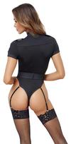 kostiumas policijos - Cottelli Costumes Police Body XL Juodas (Black) - 4 nuotrauka