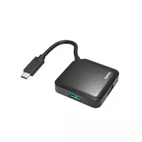 type 1 type 2 adapteris - Hama USB HUB 0.15 m, Juodas, USB Type-C - 2 nuotrauka