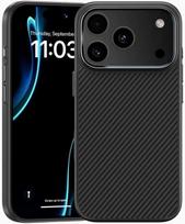 Benks Dėklas Magnetic Armor Pro Kevlar Metal Frame 600D skirtas Apple iPhone 17 Pro Max, Juodas (Black)