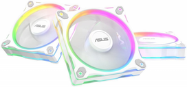 ventiliatoriai 12v - ASUS Prime MR120 Fan ARGB 120 mm Baltas (White) 3 vnt. - 1 nuotrauka
