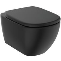 klozetai juodi idealo - Unitazas, pakabinamas Ideal Standard Tesi, su dangčiu, 365 mm x 533 mm - 1 nuotrauka