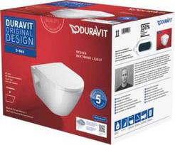 Unitazas, pakabinamas Duravit D-Neo Compact, su dangčiu, 360 mm x 540 mm