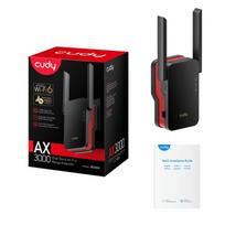 wi fi mesh - Cudy RE3000 Wi-Fi Stiprintuvas Raudonas/Juodas (Red/Black) - 7 nuotrauka