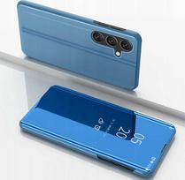 Samsung Galaxy S25+ Clear View dėklas su atlenkiama danga - Mėlynas (Blue)