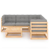 lauko baldu komplektas vlx 6 piece lounge set with cushions - Sodo baldų komplektas VLX 6 Piece Garden Lounge Set With Cushions 47808 - 11 nuotrauka