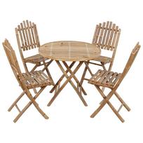 lauko baldai 4 vietu - Lauko baldų komplektas VLX Outdoor Furniture Set, raudonas/rudas, 4 vietų - 10 nuotrauka