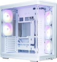 argb ventiliatoriai - Zalman P60 kompiuterio korpusas, Midi-Tower, 5x ARGB ventiliatoriai, balta (White) - 1 nuotrauka