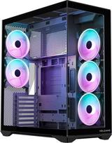 korpusai atx argb - MODECOM Volcano SPACE XL ARGB FULL TOWER 5F Juodas (Black) - 1 nuotrauka