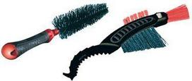 Dviračio valymo šepetėliai Weldtite Cleaning Brush Set WLD-06020, plastikas, juoda/raudona, 2 vnt.