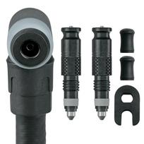 Pompos galvutė Schwalbe Clik SCV, plastikas, juoda