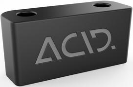 Dviračio priedas, atraminės kojelės tarpinė ACID FM, aliuminis, juoda