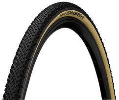Dviračio padanga Continental Terra Speed PT 35-622 0101700, guma, juoda/smėlio ruda, 28"
