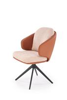 valgomojo kedes beige - Valgomojo kėdė K554, matinė, ruda/smėlio, 58 cm x 67 cm x 90 cm - 2 nuotrauka