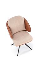 valgomojo kedes beige - Valgomojo kėdė K554, matinė, ruda/smėlio, 58 cm x 67 cm x 90 cm - 4 nuotrauka