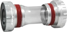 Velenas SunRace BBM97-S1 MTB BSA BBST103, aliuminis, sidabro/raudona