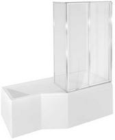 Vonia Besco Integra 150, 150 cm x 75 cm, dešininė, balta (White)