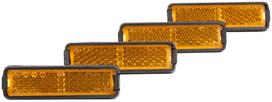 Atšvaitas, pedalinis RFR, plastikas, oranžinė, 4 vnt.