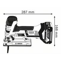akumuliatorinis siaurapjuklis bosch 18v - Bosh 06015A5101, su akumuliatoriumi ir įkrovikliu - 5 nuotrauka