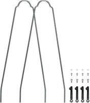 dviracio purvasaugiai - Purvasaugio tvirtinimas SKS Velo 55 U-Stays Cross MUDG278, metalas, sidabro, 2 vnt. - 1 nuotrauka