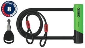Dviračio spyna Abus Ultra 410K/170HB230, plienas, juoda/žalia