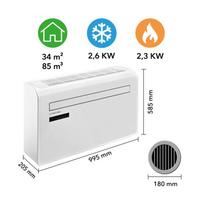 kondicionieriais bloko - Trotec PAC-W 2650 SH - 16 nuotrauka