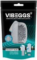 Masturbatorius Vibeggs Naughty Nubs Baltas (White)