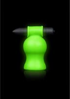 Masturbatorius Ouch Glow in the Dark Vibruojantis Penio Galvutės  Žalias (Green)