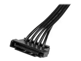 plugas - StarTech PYO4SATA 4x SATA maitinimo kabelis 0,4 m Juodas (Black) - 1 nuotrauka