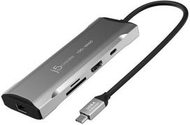 usb c dock - j5create JCD393-N USB-C 4K60 ELITE 10Gbps Mini Hub Juodas (Black) - 1 nuotrauka