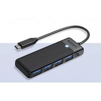usb a sakotuvas - Orico PAPW4A-C3 USB-A šakotuvo prijungimo stotis 4x USB-A 3.0 - Juodas (Black) - 1 nuotrauka