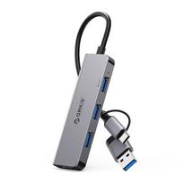 Orico YSA5-U3 USB-A / USB-C šakotuvo prijungimo stotis 3x USB-A 2.0 + 1x USB-A 3.0 - Pilka (Gray)