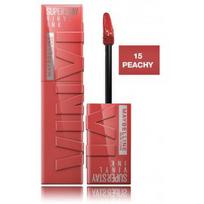 Maybelline SuperStay Vinyl Ink skysti lūpų dažai - 15 Peachy