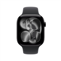 l cell - Apple Watch Series 11 42mm Jet Juodas (Jet Black) Aluminium Case su Juodas (Black) Sport Band - M/L - 2 nuotrauka