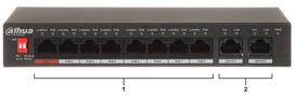 8 poe port switch - Dahua PFS3010-8ET-96 - 4 nuotrauka