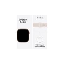 auksas - Apple Watch Series 11 46mm Rožinis Auksas (Rose Gold) / Šviesiai Mėlynas (Light Blush) Sportinis Dirželis - 2 nuotrauka