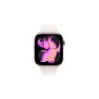 auksas - Apple Watch Series 11 46mm Rožinis Auksas (Rose Gold) / Šviesiai Mėlynas (Light Blush) Sportinis Dirželis - 3 nuotrauka