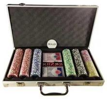 EXTRALINK Pokerio rinkinys PREMIUM 300 žetonų, 2 talės, kojos dėžėje