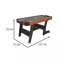 air hockey stalas - RAMIZ Žaidimų stalas "Hockey" rudas (Brown) - 1 nuotrauka